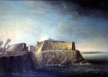  Habana Pintura al %C3%B3leo - Domingo Serres el Viejo La toma de La Habana 1762 Asalto al Castillo del Morro Batallas navales